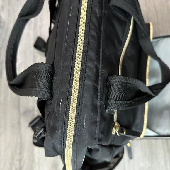 Skip Hop  Black Gold Diaper Bag  Mainframe Large Capacity Backpack - Picture 8 of 11